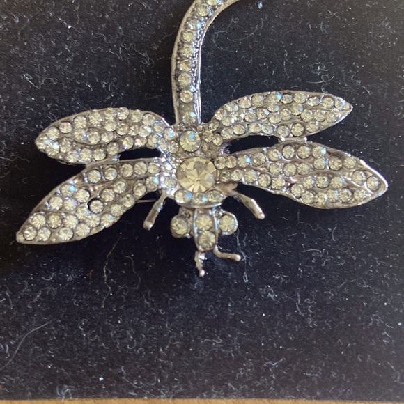 Butterfly Brooch with Swarovski Crystal - Picture 2 of 5